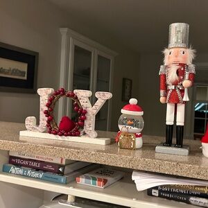 Festive Nutcracker Soldier with Silver and Red Accents